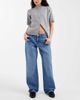 ONLY ONLY Britney low waist straight leg jeans in mid blue - 1