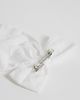 ONLY ONLY broderie bow hair clip in white - 3