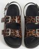 ONLY ONLY buckle sandals in leopard print-Brown - 2