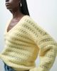 ONLY ONLY cable knit sweater in light yellow - 4