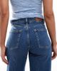 ONLY ONLY California mid waist super wide leg jeans in dark blue denim - 4