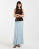 ONLY ONLY chambray denim maxi skirt in light blue - 1