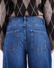 ONLY ONLY Chara high waist barrel leg paneled jeans in dark blue denim - 4