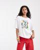 ONLY ONLY chilli graphic print oversized T-shirt in white - 1