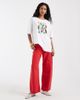 ONLY ONLY chilli graphic print oversized T-shirt in white - 2