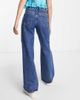 ONLY Only Chris low rise wide leg jeans in mid blue - 4