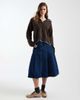 ONLY ONLY contrast stitch knit polo shirt in chocolate brown - 2
