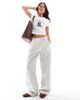 ONLY ONLY cowboy boots print baby tee in white - 3