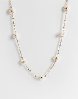 ONLY ONLY daisy necklace in gold