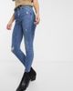 ONLY Only distressed skinny jeans in blue-Blues - 4
