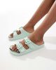 ONLY ONLY double strap sandals in sage-Green - 1