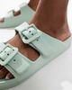 ONLY ONLY double strap sandals in sage-Green - 2