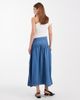 ONLY ONLY dropped waist denim maxi skirt in mid blue - 2
