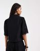 ONLY ONLY embroidery detail tie front top in black - part of a set - 4