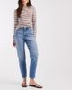 ONLY ONLY Emily high rise straight leg ankle jeans in mid wash blue - 1