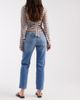 ONLY ONLY Emily high rise straight leg ankle jeans in mid wash blue - 3
