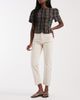 ONLY Only Emily high waist straight leg jeans in ecru-White - 1