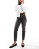 ONLY Only Emily high waisted straight leg jeans in washed gray - 1