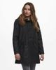 ONLY Only faux fur lined rain coat in black - 1