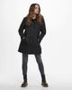 ONLY Only faux fur lined rain coat in black - 2