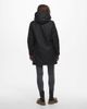 ONLY Only faux fur lined rain coat in black - 3