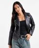 ONLY Only faux leather biker jacket in black - 1