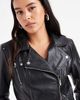 ONLY Only faux leather biker jacket in black - 3