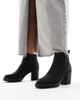 ONLY ONLY faux leather heeled boot in black - 1
