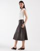ONLY ONLY faux leather maxi skirt in brown - 1