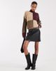 ONLY Only faux leather mini skirt in black - 1