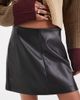 ONLY Only faux leather mini skirt in black - 3