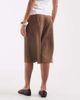 ONLY ONLY faux suede bermuda shorts in brown - 3