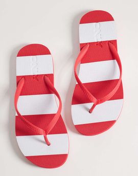 ONLY ONLY flip flops in red stripes