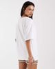 ONLY ONLY floral graphic print oversized T-shirt in white - 4