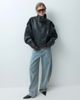 ONLY ONLY funnel neck faux leather jacket in black - 2