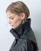 ONLY ONLY funnel neck faux leather jacket in black - 3