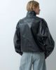 ONLY ONLY funnel neck faux leather jacket in black - 4