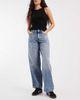 ONLY ONLY Georgia mid waist baggy jeans in mid blue - 1