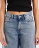 ONLY ONLY Georgia mid waist baggy jeans in mid blue - 4