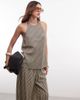 ONLY ONLY halterneck top in black stripes - part of a set - 1
