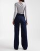 ONLY ONLY Hannah extra high waist wide leg jeans in dark blue rinse - 2