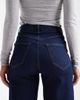ONLY ONLY Hannah extra high waist wide leg jeans in dark blue rinse - 4