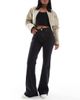 ONLY ONLY Henni high rise retro flare jeans in washed black - 1