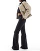 ONLY ONLY Henni high rise retro flare jeans in washed black - 3