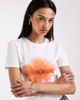 ONLY ONLY hibiscus flower print T-shirt in white - 1