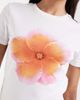 ONLY ONLY hibiscus flower print T-shirt in white - 3