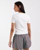 ONLY ONLY hibiscus flower print T-shirt in white - 4