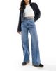 ONLY Only Hope high waisted wide leg jeans in light blue - 1