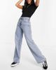 ONLY Only Hope high waisted wide leg jeans in light blue wash-Blues - 1