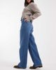 ONLY Only Hope high waisted wide leg jeans in mid blue - 3